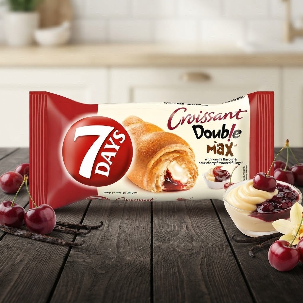 80g x 20 7Days Croissants Assorted Flavours Oreo Vanilla Hazelnut Coconut Cherry