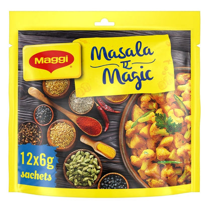 72g (12 x 6g) × 7 Maggi Aromatic Roasted Spices Seasoning Mix  Vegetarian Sachet