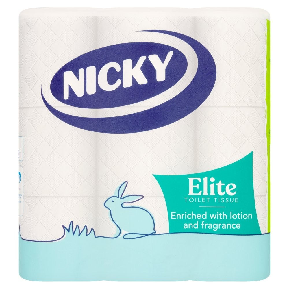 40 / 45 Pack Nicky Elite 3 Ply Toilet Rolls Bulk Luxury Quilted Soft Loo Paper