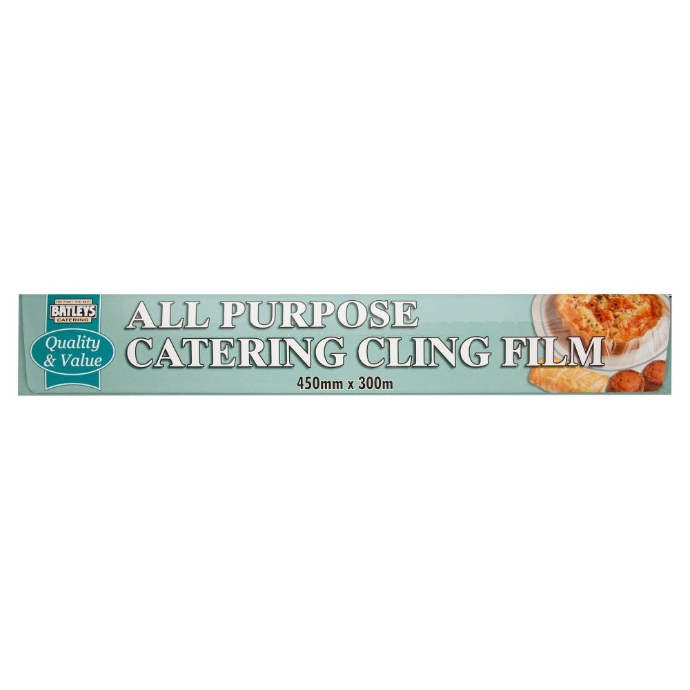 6 Box Rolls Batleys Catering All Purpose Cling Film 300mm x 300m Bulk Wholesale