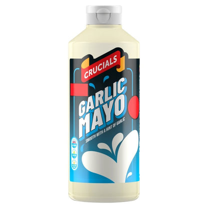 Crucials Sauce 500ml x 6 Pack Bulk Buy Garlic Spicy BBQ Yoghurt Mint Mayo Choice