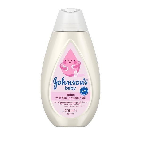 6x 300ml Johnson's Baby Lotion with Aloe & Vitamin B5 72hr Hydration