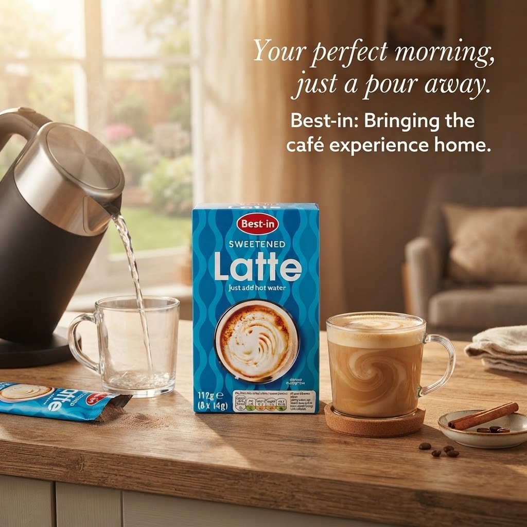 Bestin Latte 112g x 8 & Bestin Cappuccino 112g x 8 Instant Coffee Pack
