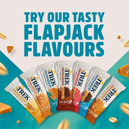 16x 50g TREK Salted Caramel Protein Flapjack Bars Vegan & Gluten