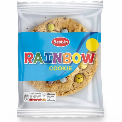 12 x 55g Packs Bestin Rainbow & Double Choc Cookies 55g - Variety Lot