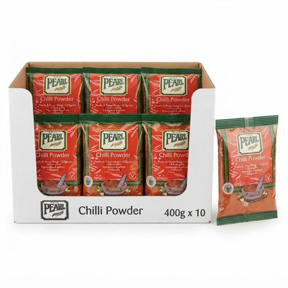 400g x 100 White Pearl Chilli Powder Bulk Pack | Selected for Quality&Vegetarian