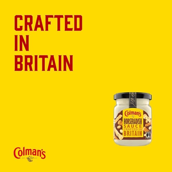 Pack of 8 | 136g - Colmans Horseradish Sauce - British Roast Beef Condiment