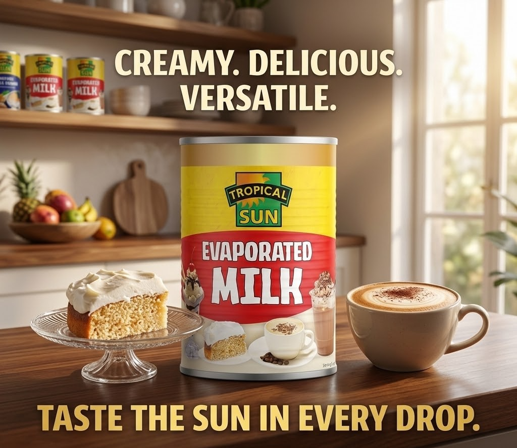 Tropical Sun Evaporated Milk Creamy Dessert Baking Coffee