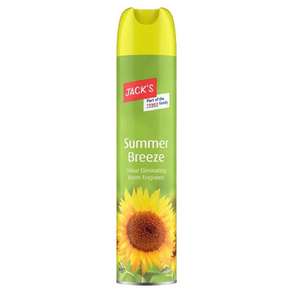 240ml x 6 Jack's Summer Breeze Odour Eliminating Room Fragrance Spray