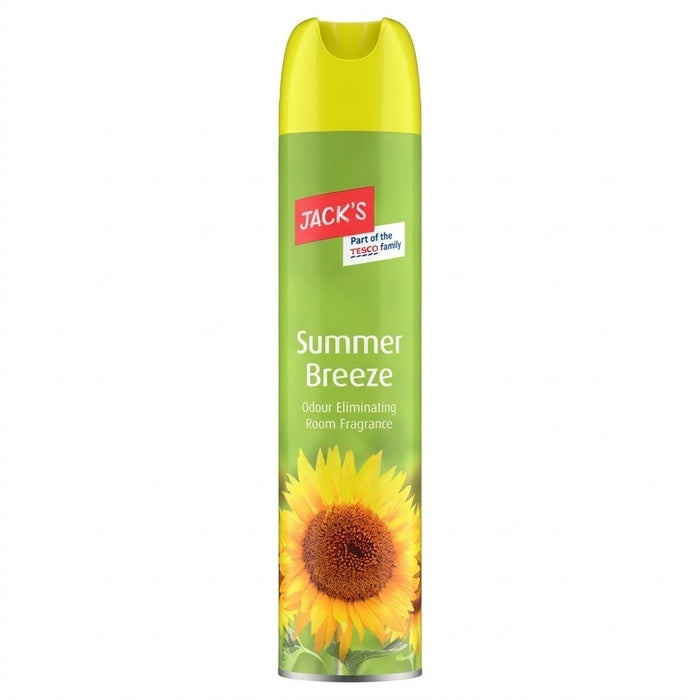 240ml x 6 Jack's Summer Breeze Odour Eliminating Room Fragrance Spray