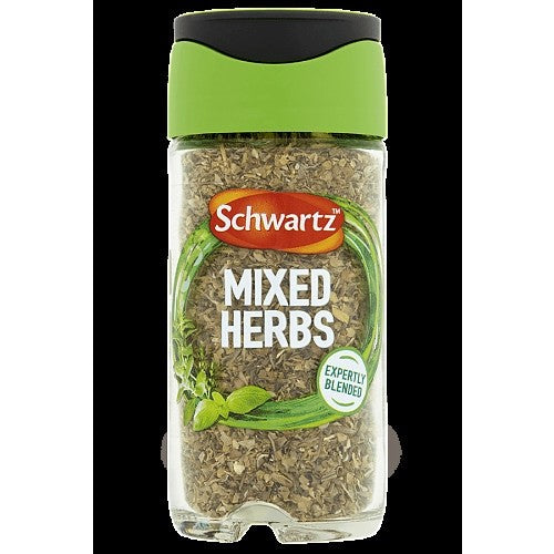 6 x 11g Schwartz Mixed Herbs Jar Blended Marjoram Basil Oregano Thyme Seasoning