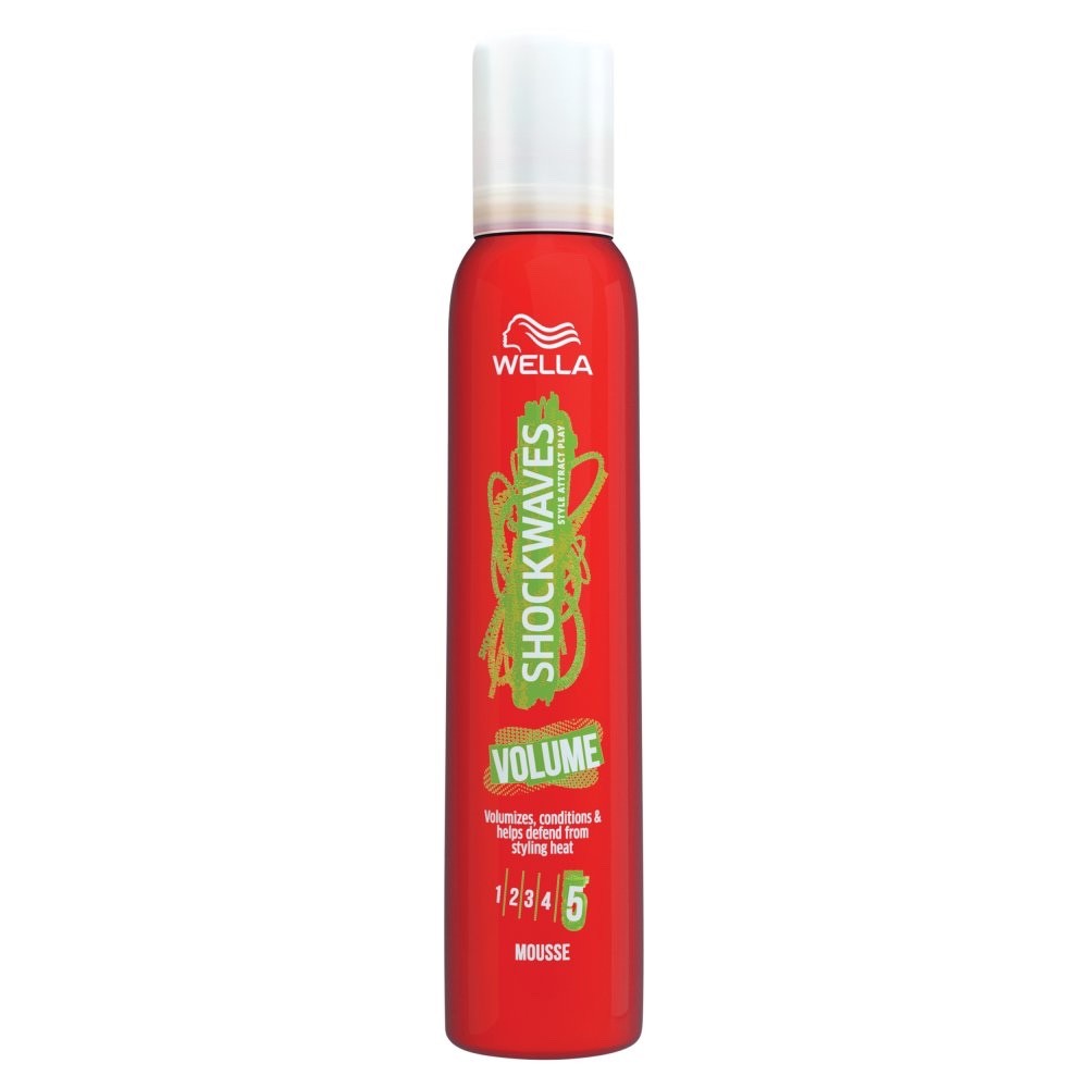 200ml × 6 Wella Shockwaves Volume Mousse - Bulk Case