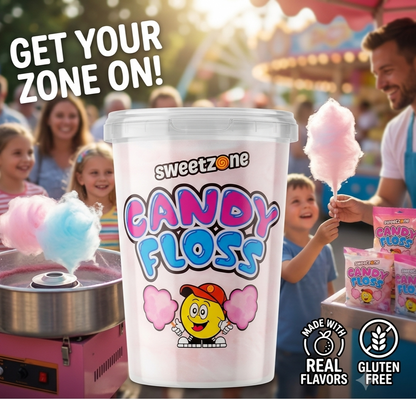 20g x 12 / 48 Sweetzone Candy Floss Halal Cotton Candy Sugar Floss Sweet Treat