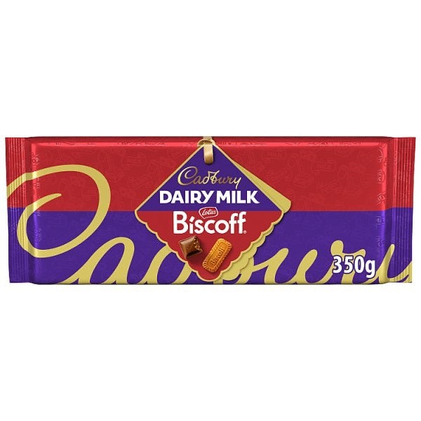 14 x 350g Cadbury Dairy Milk Biscoff Chocolate Bar Large Sharing Block