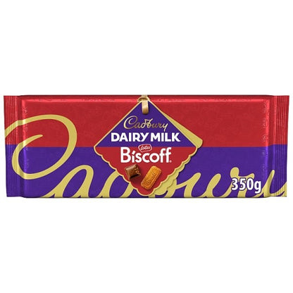 14 x 350g Cadbury Dairy Milk Biscoff Chocolate Bar Large Sharing Block