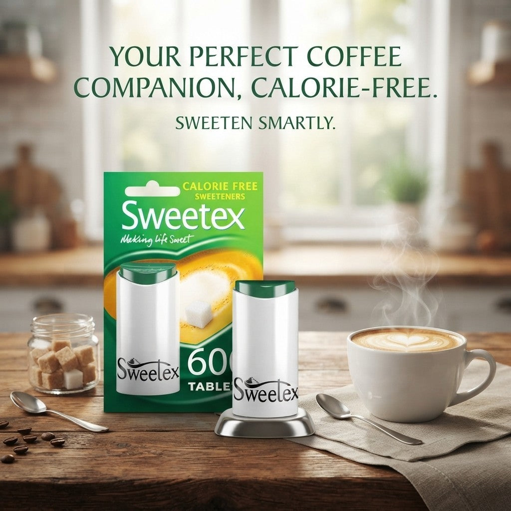 6x 600s Tablets Sweetex Calorie Free Sweetener  - Bulk Buy Sugar Alterna