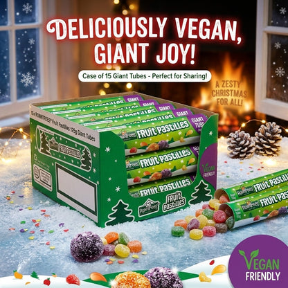 15x 115g Rowntrees Jelly Tots Giant Tubes Full Display Box Stocking Filler