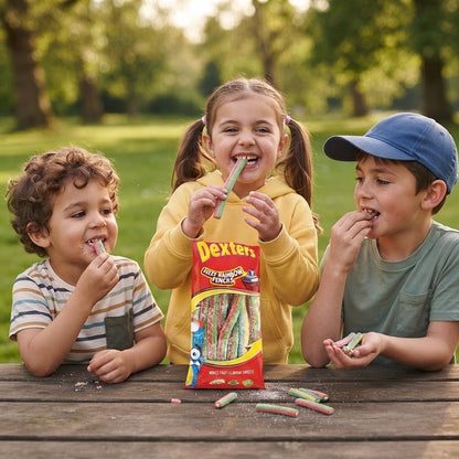 12 x 160g Dexters Pencils Bulk Box | Sour Rainbow, Apple & Strawberry Sweet