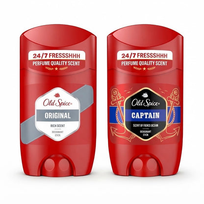 6 x 50ml Old Spice Deodorant Stick Original & Captain 24/7 Freshness Multipack