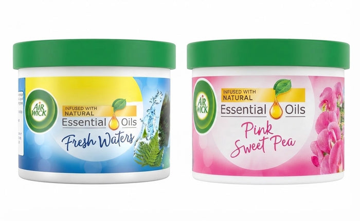 70g x 12 Air Wick Gel Tin Air Freshener 30 Days Pink Sweet Pea Fresh Waters