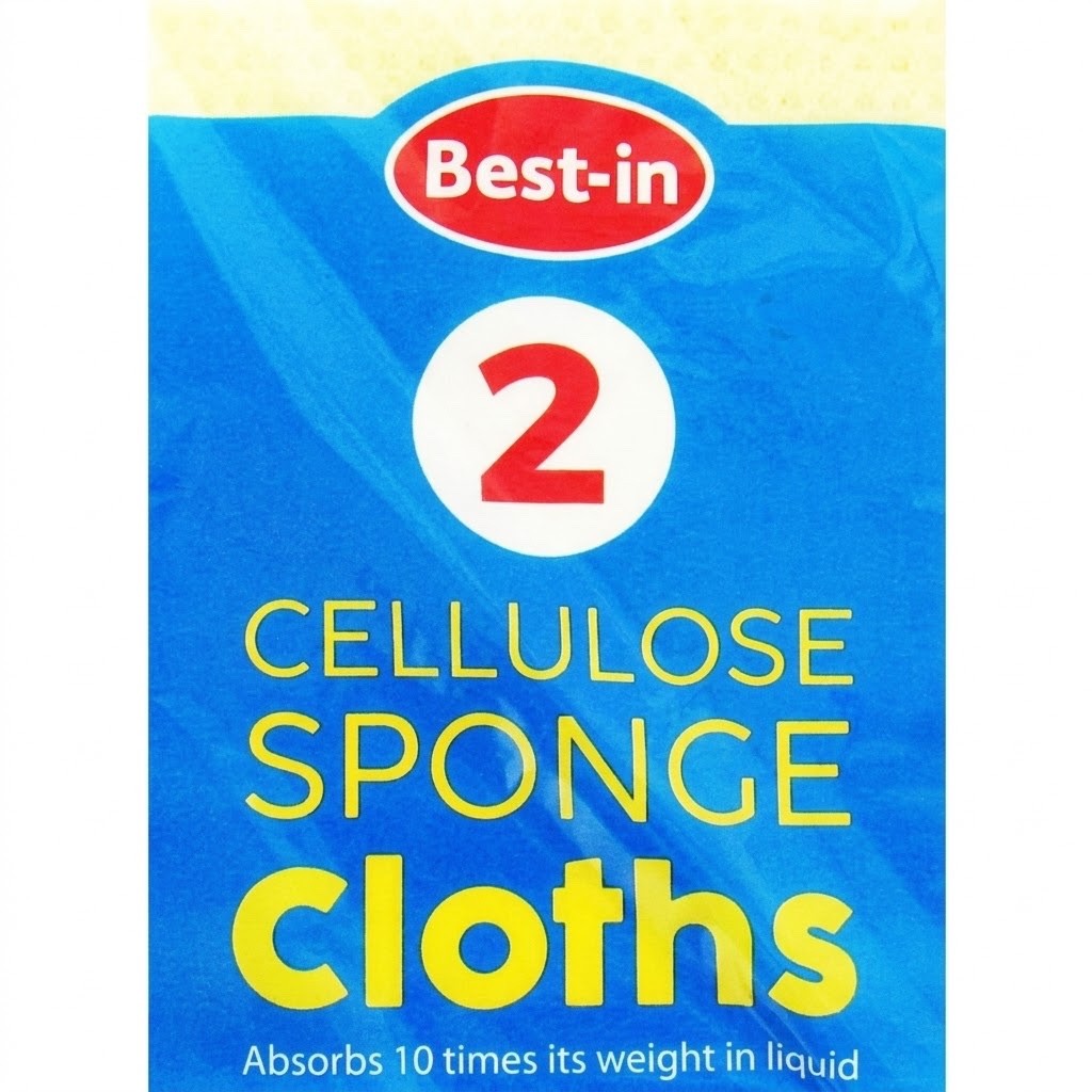 2pk × 10 Bestin Cellulose Sponge Cloth - Bulk