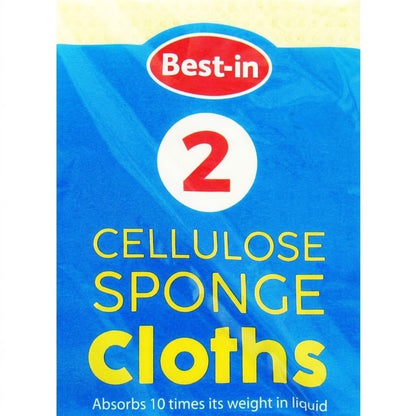 2pk × 10 Bestin Cellulose Sponge Cloth - Bulk