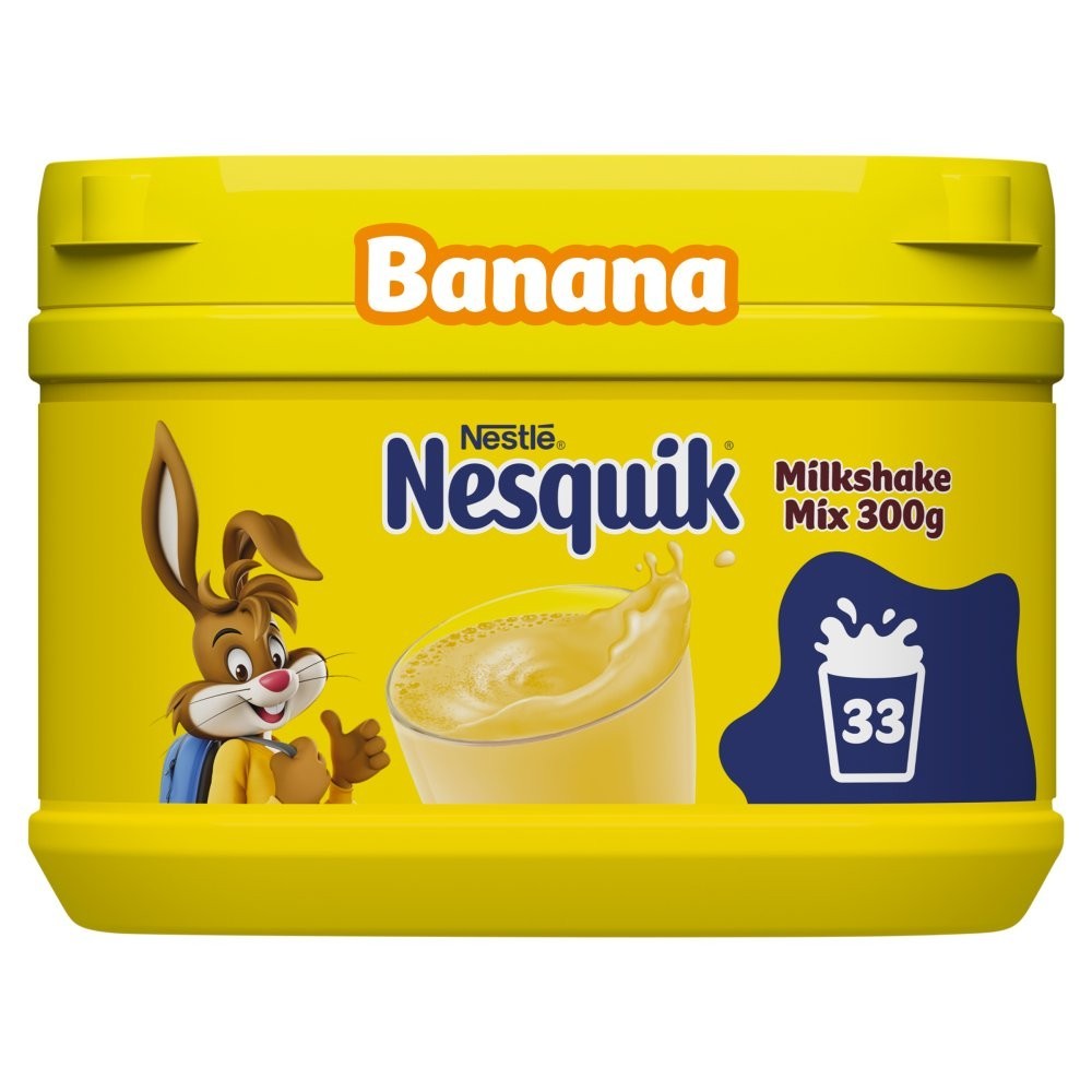 10x Nesquik Bananna Milkshake Powder Tubs 300g Wholesale Case
