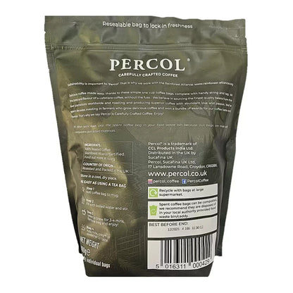 60 x 8g Percol Americano Medium Roast Coffee Bags 100% Arabica Compostable Pack
