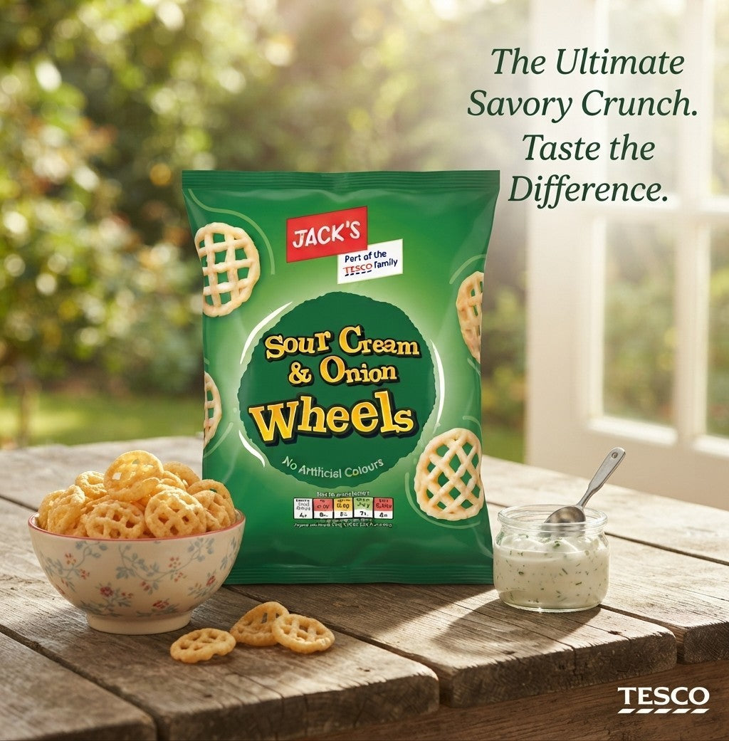20x 55g Jack's Sour Cream & Onion Wheels Snack