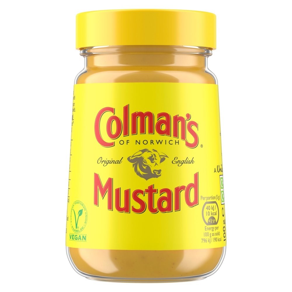 8 x 100g Colman's Original English Mustard Jar - Bold & Fiery British Condiment