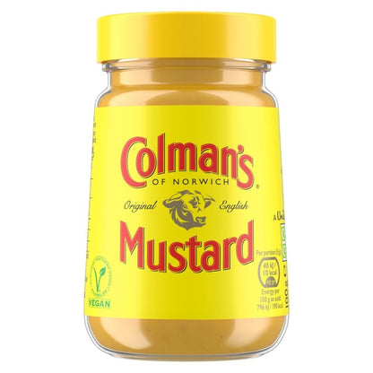 8 x 100g Colman's Original English Mustard Jar - Bold & Fiery British Condiment