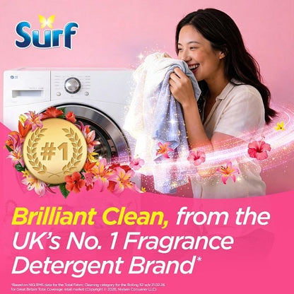 7 x 500g (3.5kg Total) Surf Tropical Lily Washing Powder 70 Washes -