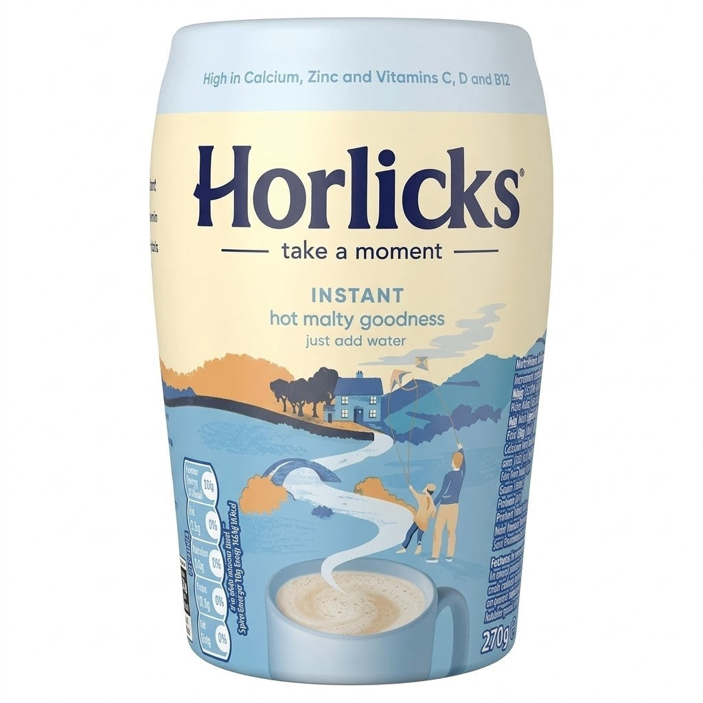 6 x 270g Horlicks Instant Hot Malty Goodness Drink Powder Bulk Pack Box