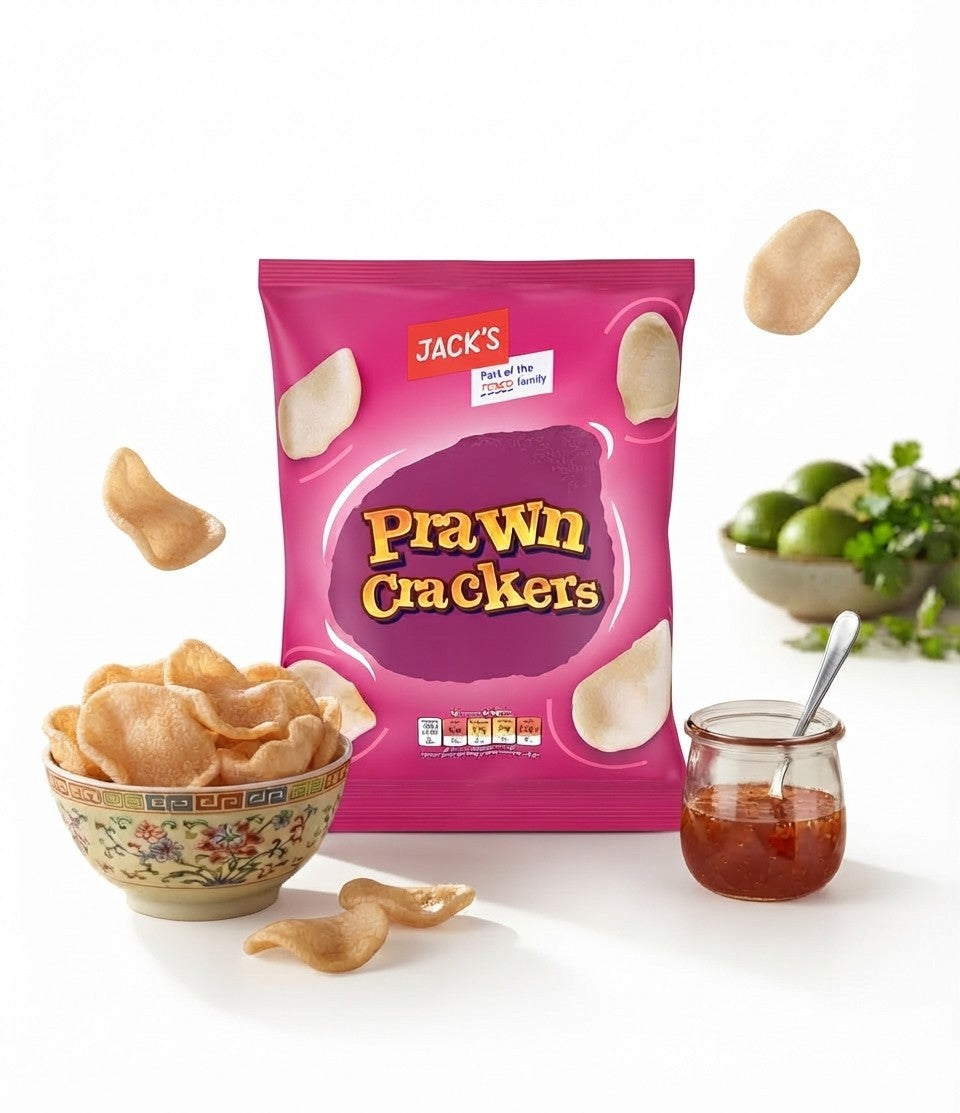 20x 35g Jack's Prawn Crackers Savoury Snacks