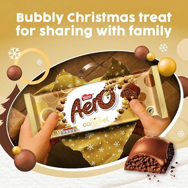 12 x 295g Giant Bar Aero Choco Caramel Chocolate Sharing Block Nestlé Vegetarian