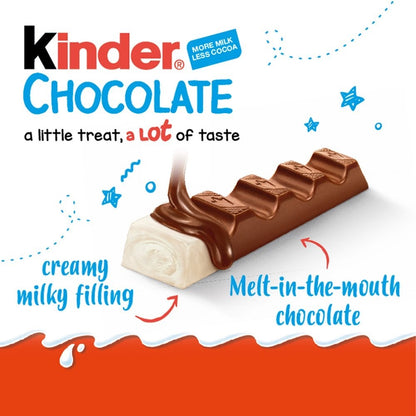 36 x 21g | Kinder Chocolate Medium Treat Snack Bars Bulk Box