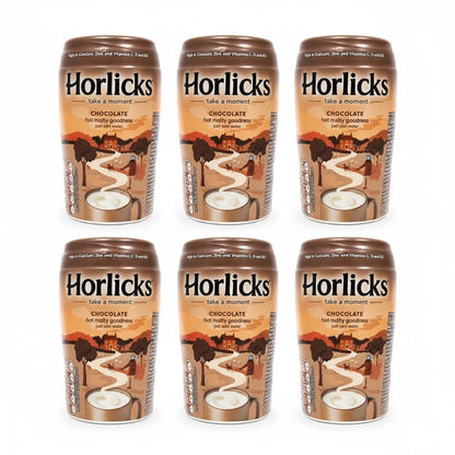 270g x 6 Horlicks Chocolate Hot Malt Drink Mix Powder Bulk Pack Jar