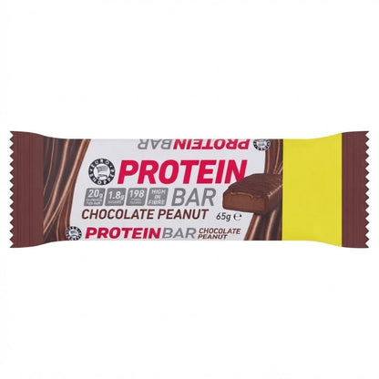 12 x 65g Euro Shopper Protein Bars Box - Chocolate Peanut & Salted Caramel