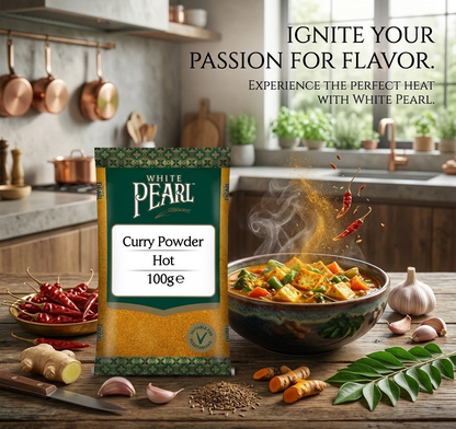 100g x 12 White Pearl Hot Curry Powder Multipack Authentic Spice Indian Cooking