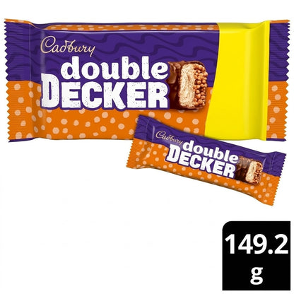 8 x 4 pk (149.2g) Cadbury Double Decker Chocolate Multipack Bar - Nougat Crispy
