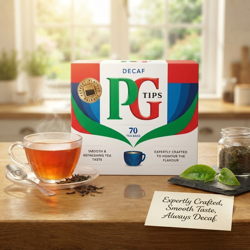 6 Pack Bundle Total 420 Bags G Tips Decaf Tea Bags 70s Decaffeinated Black Tea