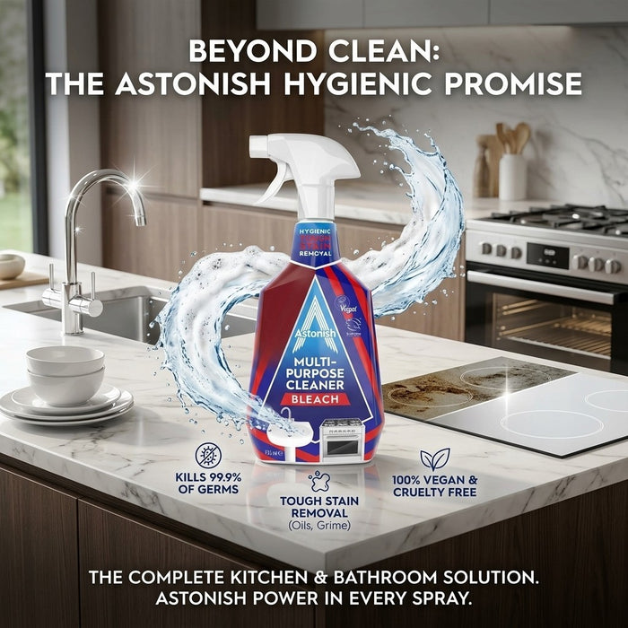 6x Astonish Bleach Multi-Purpose Cleaner Spray 750ml Kitchen Bathroom Wholesale