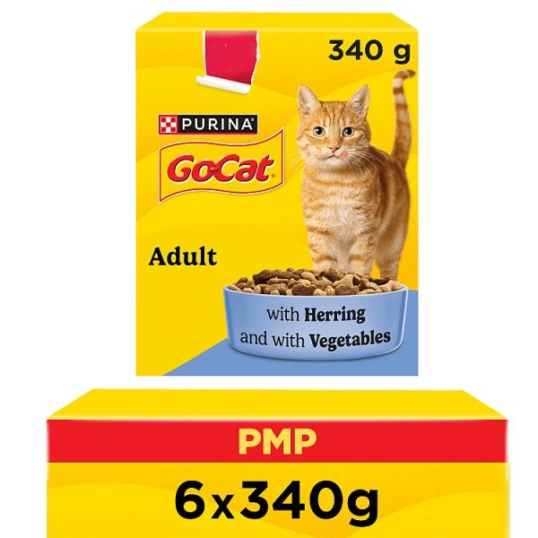 Purina GO-CAT Adult Dry Cat Food – Chicken, Duck, Turkey & Herring Flavours