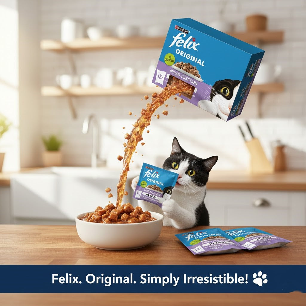 FELIX Original Wet Cat Food in Jelly – Multi-Pack Selection (4 x 12 x 85g)