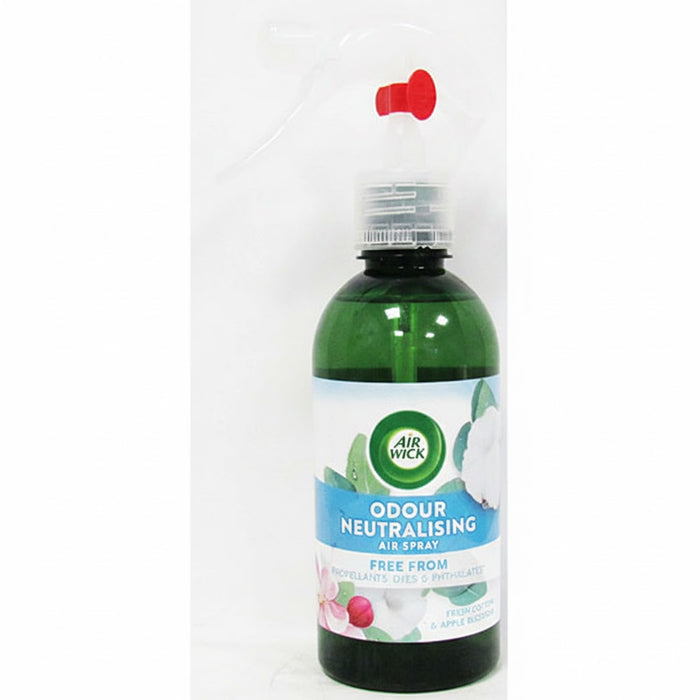 Airwick Odour Neutraliser Cotton 237ml (Pack of 8) | Fresh Cotton Air Freshener Bulk Buy