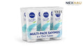 6 Pack NIVEA Soft Moisturiser Face Body & Hands 75ML x6 - Bulk Value Pack