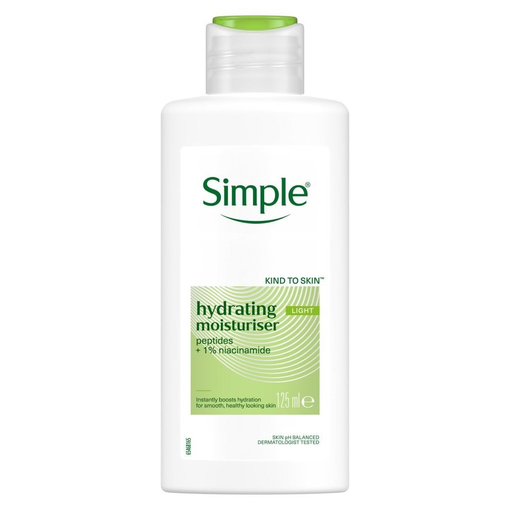 6 Pack Simple Kind to Skin Hydrating Moisturiser 125ml x6 - Value Bundle Pack