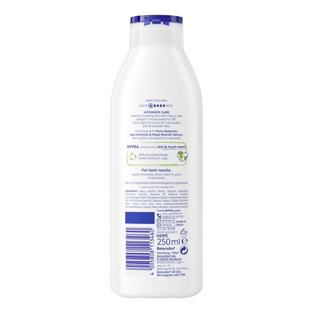 6 Pack NIVEA Express Hydration Body Lotion Normal Skin 250ml x6 - Bundle Pack