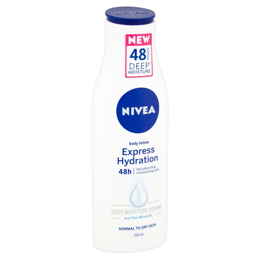 6 Pack NIVEA Express Hydration Body Lotion Normal Skin 250ml x6 - Bundle Pack