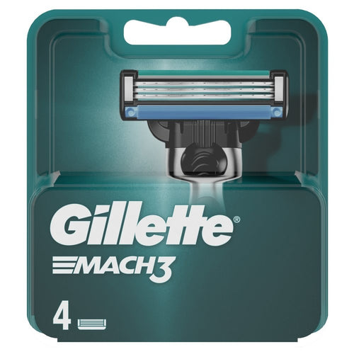 1 & 10 Pack Gillette Mach3 Razor Refills for Men -4s Packs - Single Or Bulk Pack
